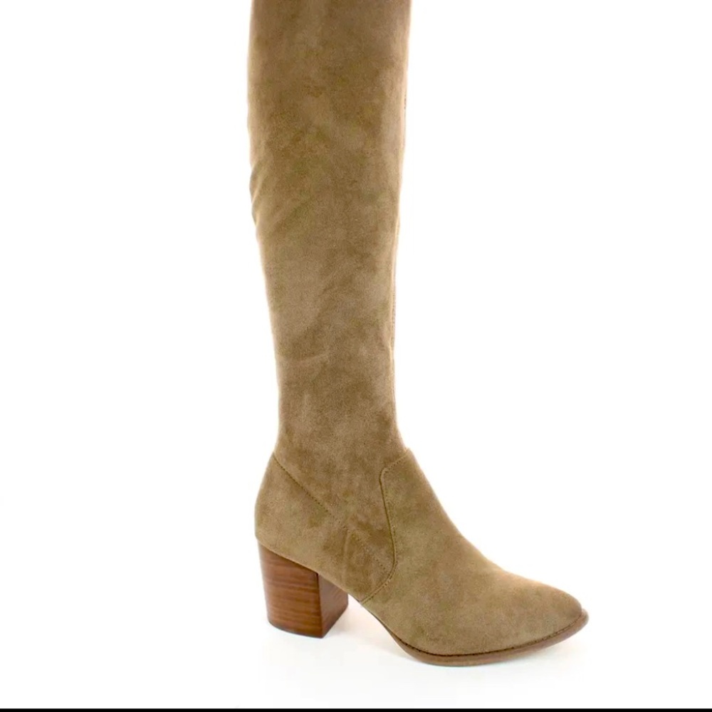 Dolce Vita Trude over the knee boots- Taupe. Size 8